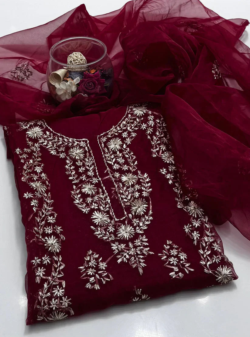 2 Pce organza Heavy LCD Gotta work