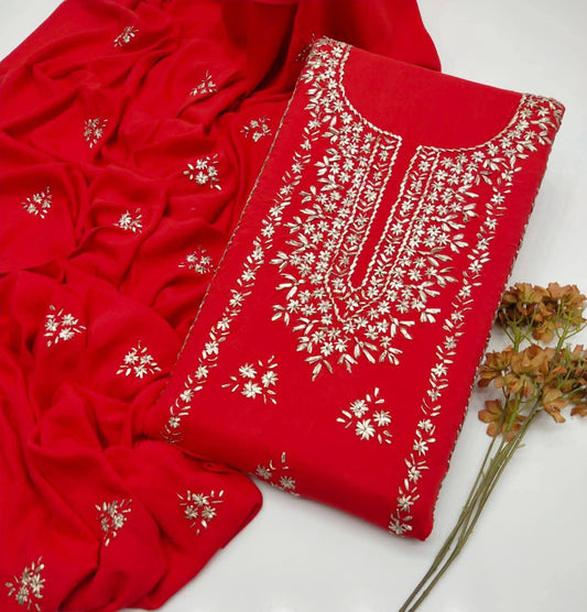 LCD Gota Work 2pc dress shirt & dupata