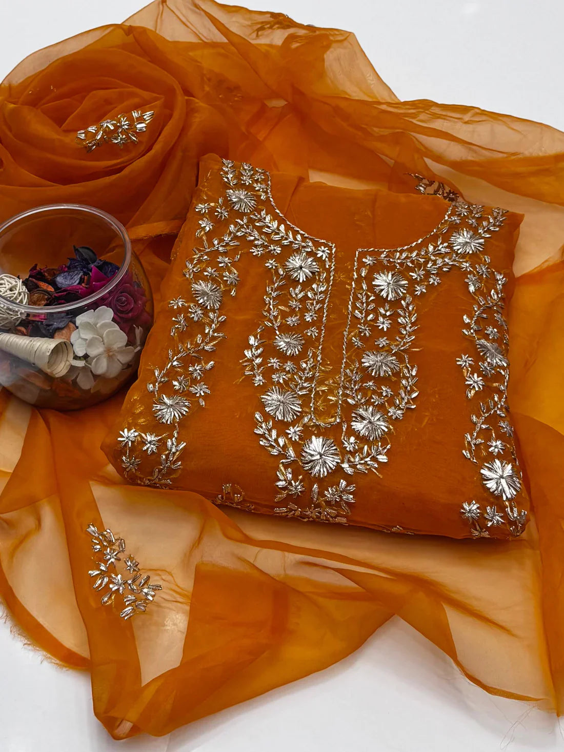 2 Pce organza Heavy LCD Gotta work