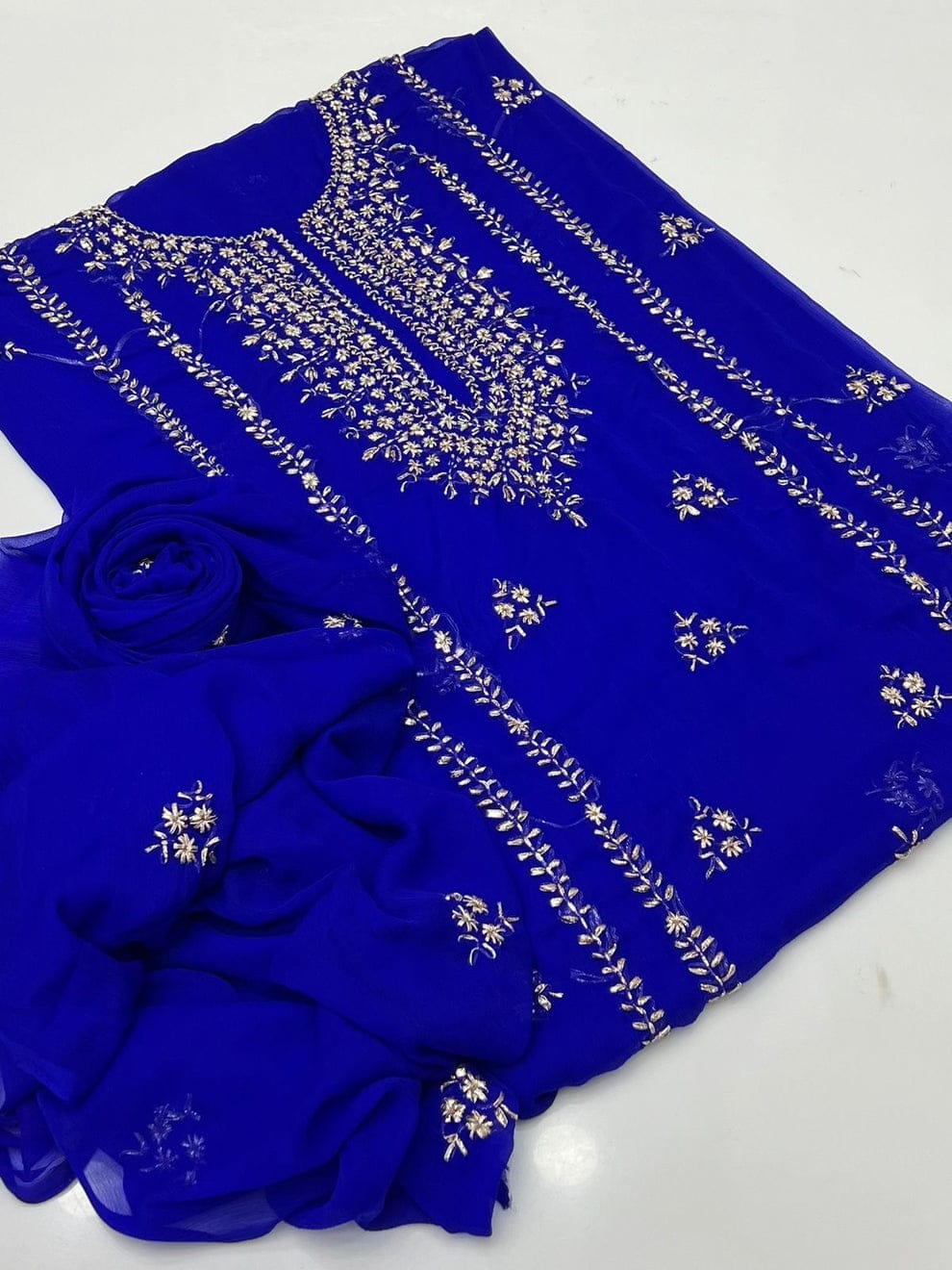 LCD Gota Work 2pc dress shirt & dupata