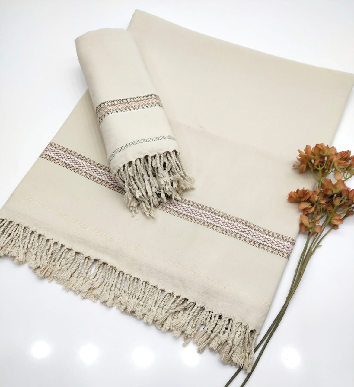 Men's winter acrylic wool shawl