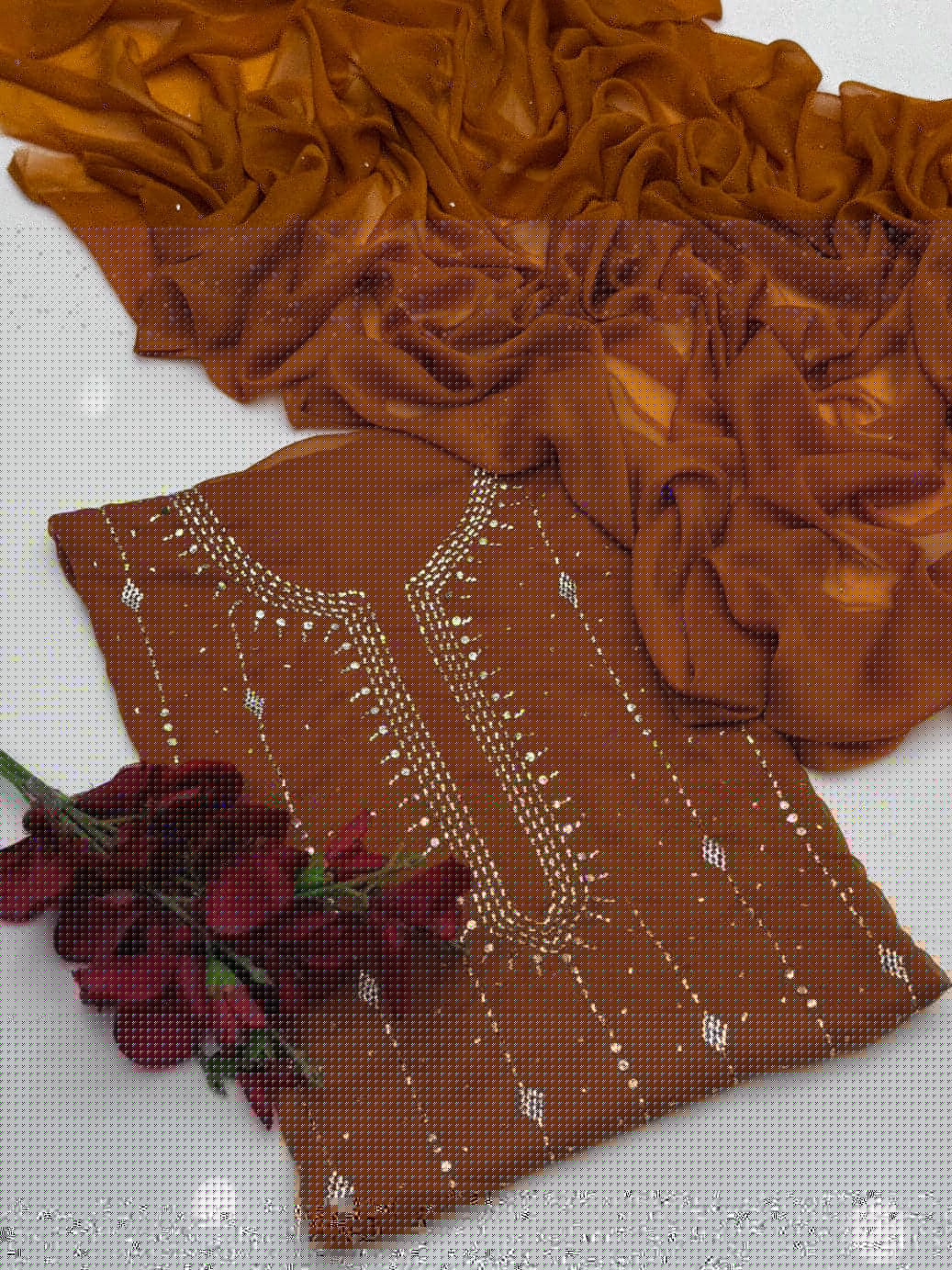 Barfi Mukesh Work On Soft Krinkle Chifoon 2pc Dress 👗
